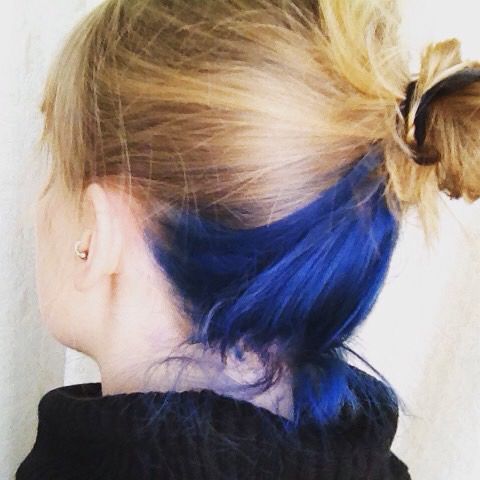 Blue Underlayer Hair
